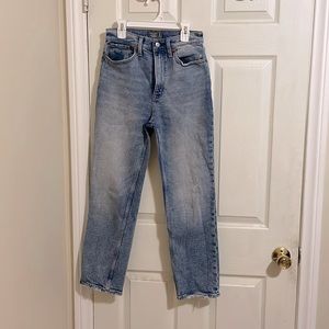 Abercrombie & Fitch - ultra high raise straight jeans- good condition